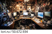 photograph technology chaos ai generated. Стоковое AI-изображение, AI-художник Vectorwin / Фотобанк Лори