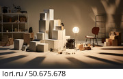 conceptual white cube ai generated. Стоковое AI-изображение, AI-художник Vectorwin / Фотобанк Лори