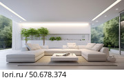 recessed white lights background ai generated. Стоковое AI-изображение, AI-художник Vectorwin / Фотобанк Лори