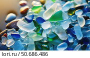 photograph sea glass ai generated. Стоковое AI-изображение, AI-художник Vectorwin / Фотобанк Лори