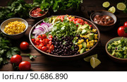fiesta top mexican food background ai generated. Стоковое AI-изображение, AI-художник Vectorwin / Фотобанк Лори