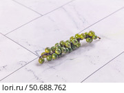 Ripe green pepper corn branch. Стоковое фото, фотограф Андрей Старостин / Фотобанк Лори