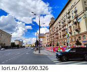 Садовое кольцо в Москве. Малая Сухаревская площадь (2024 год). Редакционное фото, фотограф Ирина Терентьева / Фотобанк Лори