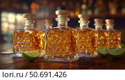 distillery tequila bottles. Стоковое фото, фотограф Vectorwin / Фотобанк Лори
