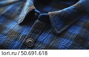 photorealistic blue flannel. Стоковое фото, фотограф Vectorwin / Фотобанк Лори