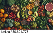 wholefoods plant based nutrition. Стоковое фото, фотограф Vectorwin / Фотобанк Лори