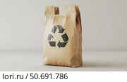 biodegradable recyclable bag. Стоковое фото, фотограф Vectorwin / Фотобанк Лори