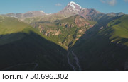 Mount Kazbek in Georgia. Стоковое видео, видеограф Михаил Коханчиков / Фотобанк Лори