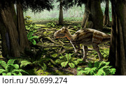 The rhabdodontid iguanodont Zalmoxes robustus. Стоковое фото, фотограф Roman Garcia Mora/Stocktrek Images / ТАСС / Фотобанк Лори