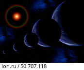 A time lapse conceptual image of the Earth in orbit around the Sun. Стоковое фото, фотограф Mark Stevenson/Stocktrek Images / ТАСС / Фотобанк Лори