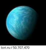 Artist's depiction of Kepler 22b. Стоковое фото, фотограф Marc Ward/Stocktrek Images / ТАСС / Фотобанк Лори