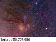 Antares and Scorpius Head area with Rho Ophiuchi nebulosity. Стоковое фото, фотограф Alan Dyer/Stocktrek Images / ТАСС / Фотобанк Лори