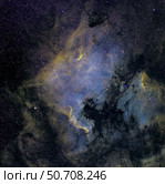 The North America Nebula and the Pelican Nebula in the constellation Cygnus. Стоковое фото, фотограф Phillip Jones/Stocktrek Images / ТАСС / Фотобанк Лори