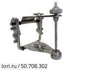 Grey metallic articulator used in dentistry. Стоковое фото, фотограф Elena Duvernay/Stocktrek Images / ТАСС / Фотобанк Лори