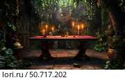 enchantment magic table. Стоковое фото, фотограф Vectorwin / Фотобанк Лори