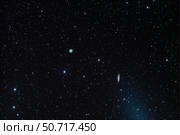 M108 galaxy and M97 Owl Nebula. Стоковое фото, фотограф Phillip Jones/Stocktrek Images / ТАСС / Фотобанк Лори