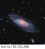 Messier 106, a spiral galaxy with an active supermassive black hole. Стоковое фото, фотограф Jay GaBany/Stocktrek Images / ТАСС / Фотобанк Лори