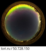 An all-sky panorama of the northern spring sky with the North Galactic Pole in Coma Berenices due south. Стоковое фото, фотограф Alan Dyer/Stocktrek Images / ТАСС / Фотобанк Лори