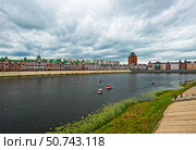 Набережная Брюгге. Город Йошкар-Ола (2024 год). Редакционное фото, фотограф Макаров Алексей / Фотобанк Лори