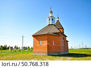Церковь в честь святого Ильи-пророка (Ильинская церковь). Село Бархатово. Исетский район. Тюменская область (2018 год). Стоковое фото, фотограф Александр Тараканов / Фотобанк Лори