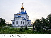 Церковь в честь святого Ильи-пророка (Ильинская церковь). Село Богандинское. Тюменская область (2018 год). Стоковое фото, фотограф Александр Тараканов / Фотобанк Лори