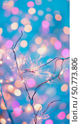 Enchanted Glimmer: Sparkler against a Dreamy Bokeh Background. Стоковое AI-изображение, AI-художник Данила Большаков / Фотобанк Лори