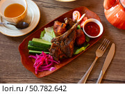 Uzbek food kazan-kabob. Стоковое фото, фотограф Яков Филимонов / Фотобанк Лори