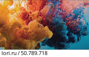 Vivid Ink Swirls in Water. Стоковое AI-видео, аниматор Кирилл Черезов / Фотобанк Лори