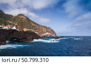 Coastal landscape photo taken at Porto Moniz, Madeira island, Portugal (2017 год). Стоковое фото, фотограф EugeneSergeev / Фотобанк Лори
