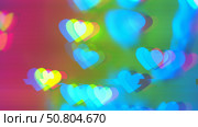 Vibrant Neon Heart Pattern with Holographic Glow for Y2K, 2000s Aesthetic. Стоковая иллюстрация, иллюстратор Александра Конопля / Фотобанк Лори