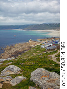 The village of Sennen Cove at Whitesand Bay. Cornwall. England. GB (2009 год). Стоковое фото, фотограф Сергей Пристяжнюк (Serg Zastavkin) / Фотобанк Лори