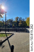 Набережная реки Салгир осенью Симферополь Крым. Стоковое фото, фотограф Olga Dmitrieva / Фотобанк Лори