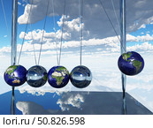 Newtons Cradle Earth Bruce Rolff/Stocktrek Images. Стоковое фото, агентство ТАСС / Фотобанк Лори