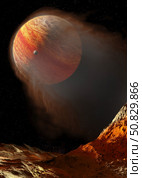 This gas giant orbits so close to its star that its atmosphere is blown away by the solar wind.åÊ Steven Hobbs/Stocktrek Images. Стоковое фото, агентство ТАСС / Фотобанк Лори