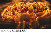 Dramatic and Stunning Nuclear Explosion Visual Effects Presented in High Definition HD. Стоковое AI-видео, аниматор Лариса Пономарева / Фотобанк Лори