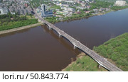 Вид с высоты на Великорецкий крестный ход (аэросъемка 2022 года) Стоковое видео, видеограф Владислав Самошкин / Фотобанк Лори