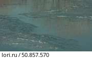 Abstract Texture of Melting Ice on a River in Spring. Стоковое видео, видеограф Поскребышев Михаил / Фотобанк Лори