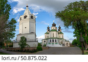 Панорама центральной площади станицы Старочеркасская. Ростовская область. Редакционное фото, фотограф Анна Карасева / Фотобанк Лори
