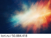 Bright light exploding in deep space with particles expanding. Стоковое AI-изображение, AI-художник Иван Рябоконь / Фотобанк Лори