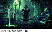 Фон, выполненный в стилистике игры Hollow Knight. Стоковая иллюстрация, иллюстратор Софья Сапа / Фотобанк Лори