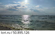 Закат, Азовское море, Павло-Очаковская коса. Стоковое фото, фотограф Ирина / Фотобанк Лори