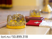 Christian Orthodox crown for the wedding. Стоковое фото, фотограф Наталия Кирсанова / Фотобанк Лори