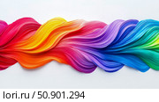 Fluid Rainbow: A Spectrum of Colors in Motion, Vibrant Abstract for Modern Art, Presentation template. Стоковое AI-изображение, AI-художник Данила Большаков / Фотобанк Лори