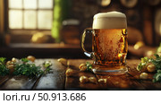 cheers beer day ai generated. Стоковое AI-изображение, AI-художник Vectorwin / Фотобанк Лори