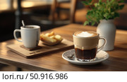 cappuccino coffee menu ai generated. Стоковое AI-изображение, AI-художник Vectorwin / Фотобанк Лори