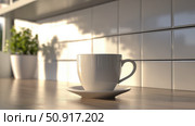 handle cup in kitchen ai generated. Стоковое AI-изображение, AI-художник Vectorwin / Фотобанк Лори