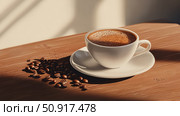 croissant coffee and croasand ai generated. Стоковое AI-изображение, AI-художник Vectorwin / Фотобанк Лори