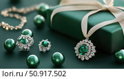 earrings gift jewelry ai generated. Стоковое AI-изображение, AI-художник Vectorwin / Фотобанк Лори