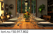 solitude empty dinner table ai generated. Стоковое AI-изображение, AI-художник Vectorwin / Фотобанк Лори