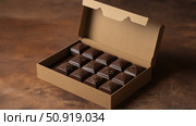 sweets empty box of chocolate ai generated. Стоковое AI-изображение, AI-художник Vectorwin / Фотобанк Лори